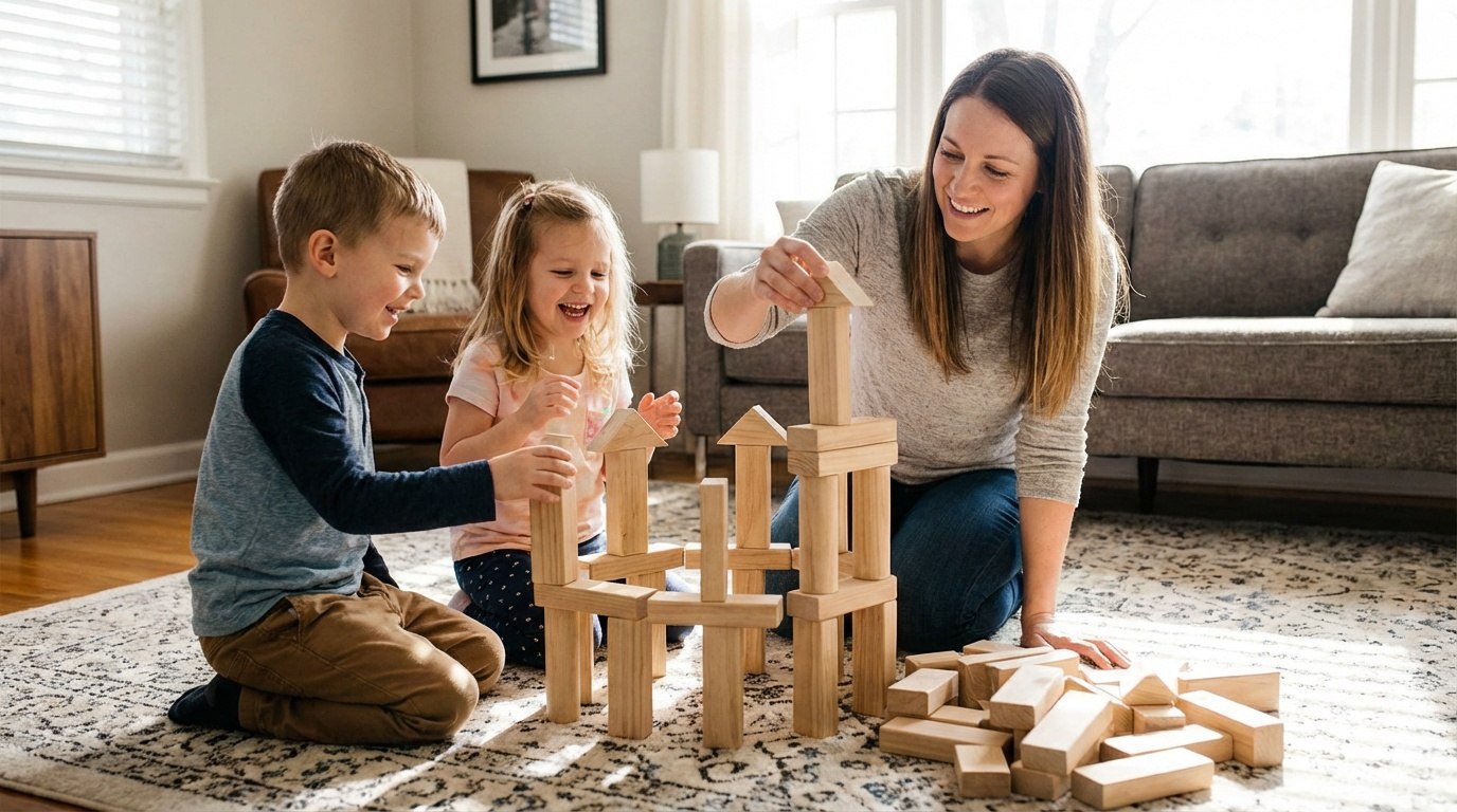 dřevěné stavebnice pro děti